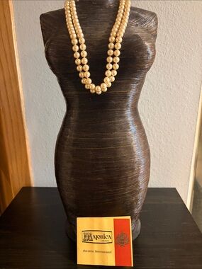 Majorica Vintage Double Strand Majorica Pearl Necklace